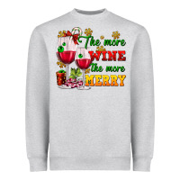 The More Wine The More Merry Heavyweight Sweatshirt | Teevron