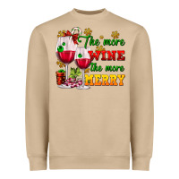 Mushroom The more wine the more merry Heavyweight Sweatshirt - AdoDesignShop