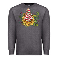 Charcoal Heather little debbie tree cakes sunflower Premium Sweatshirt - JahusDesignShop