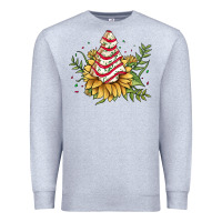 Heather Grey little debbie tree cakes sunflower Premium Sweatshirt - JahusDesignShop