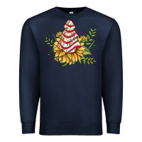 Navy little debbie tree cakes sunflower Premium Sweatshirt - JahusDesignShop