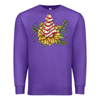 Purple little debbie tree cakes sunflower Premium Sweatshirt - JahusDesignShop