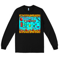 Black Battery Life Of A Teacher Tumbler Long Sleeve Tee - BundleAndBundleShop