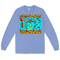 Colony Blue Battery Life Of A Teacher Tumbler Long Sleeve Tee - BundleAndBundleShop