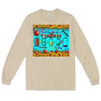 Mushroom Battery Life Of A Teacher Tumbler Long Sleeve Tee - BundleAndBundleShop