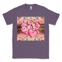 Lavender cancer hearts Classic Tee - CowGirlArtShop