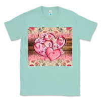 Seafoam cancer hearts Classic Tee - CowGirlArtShop