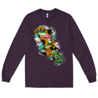 Plum Baja California State Of Mexico Map Long Sleeve Tee - RanaPortraitStore