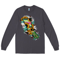 Smoke Baja California State Of Mexico Map Long Sleeve Tee - RanaPortraitStore