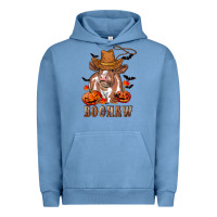 Pigment Pebble Blue Boohaw Heifer Urban Hoodie - RanaPortraitStore
