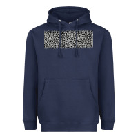 Navy grey leopard Heavyweight Hoodie - JahusDesignShop