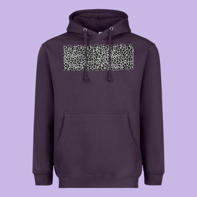 Grey Leopard Heavyweight Hoodie Designed By Jahusdesignshop