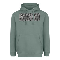 Sage grey leopard Heavyweight Hoodie - JahusDesignShop