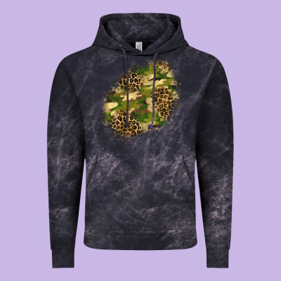 Camouflage And Leopard Patch  5 Vintage Hoodie Designed By Bundleandbundleshop