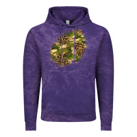 Cloud Purple camouflage and leopard patch  5 Vintage Hoodie - BundleAndBundleShop