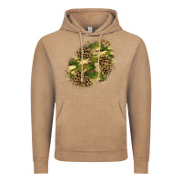 Vintage Coffee camouflage and leopard patch  5 Vintage Hoodie - BundleAndBundleShop