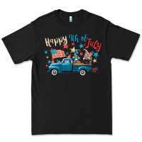 Black happy 4th of july gnome truck Premium Tee - CowGirlArtShop