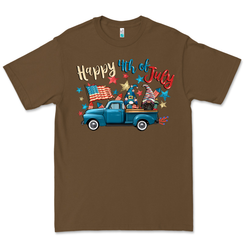 Happy 4th Of July Gnome Truck Premium Tee by CowGirlArtShop | Teevron