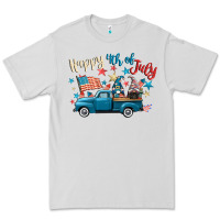 Dove Grey happy 4th of july gnome truck Premium Tee - CowGirlArtShop