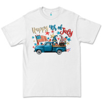 White happy 4th of july gnome truck Premium Tee - CowGirlArtShop