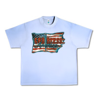 Grape Ice God Bless America Urban Heavy Tee - FaDigitalArtStudio