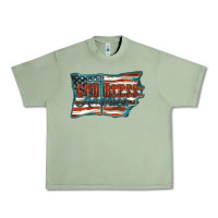 Oil Green God Bless America Urban Heavy Tee - FaDigitalArtStudio