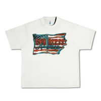 Pistachio God Bless America Urban Heavy Tee - FaDigitalArtStudio