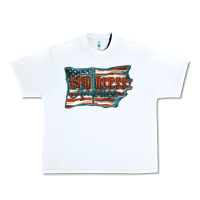 White God Bless America Urban Heavy Tee - FaDigitalArtStudio