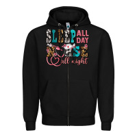 Black sleep all day nurse all night Zipper Hoodie - AdoDesignShop