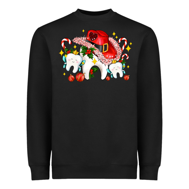 Dental Christmas Teeth And Candies Heavyweight Sweatshirt by AdoDesignShop | Teevron