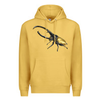 Antique Gold Hercules Beetle Side Premium Hoodie - LillyAllenDesigns