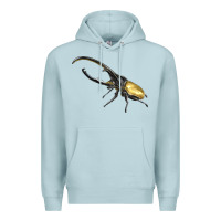 Blue Mist Hercules Beetle Side Premium Hoodie - LillyAllenDesigns