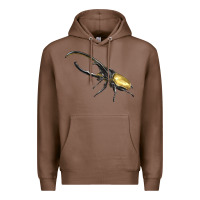 Chestnut Hercules Beetle Side Premium Hoodie - LillyAllenDesigns