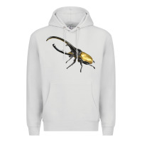 Dove Grey Hercules Beetle Side Premium Hoodie - LillyAllenDesigns