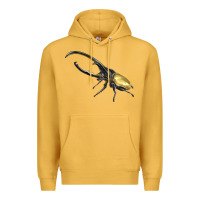 Mustard Hercules Beetle Side Premium Hoodie - LillyAllenDesigns