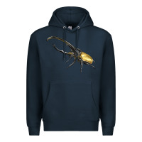 Navy Hercules Beetle Side Premium Hoodie - LillyAllenDesigns