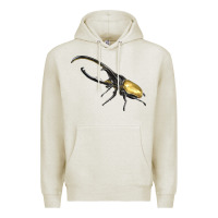 Oatmeal Heather Hercules Beetle Side Premium Hoodie - LillyAllenDesigns