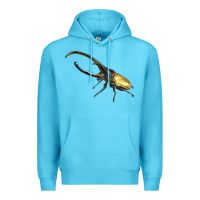 Ocean Blue Hercules Beetle Side Premium Hoodie - LillyAllenDesigns