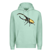 Seafoam Hercules Beetle Side Premium Hoodie - LillyAllenDesigns