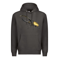 Smoke Hercules Beetle Side Premium Hoodie - LillyAllenDesigns