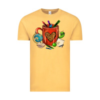 Vintage Mustard teacher crayons coffee mug Vintage Tee - FaDigitalArtStudio