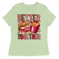 Matcha hamburger potatoes better together olivia Ladies Tee - OliviaCreatesArt