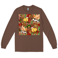 Chestnut christmas chicken Long Sleeve Tee - FaDigitalArtStudio