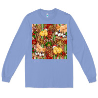 Colony Blue christmas chicken Long Sleeve Tee - FaDigitalArtStudio