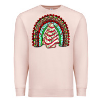Pale Pink little debbie tree cakes rainbow Premium Sweatshirt - JahusDesignShop