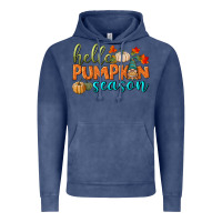 Vintage Denim hello pumpkin season Vintage Hoodie - BundleAndBundleShop
