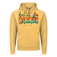 Vintage Mustard hello pumpkin season Vintage Hoodie - BundleAndBundleShop
