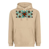 Mushroom cowhide leopard sunflower gemstone Heavyweight Hoodie - JahusDesignShop