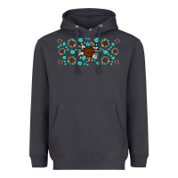 Smoke cowhide leopard sunflower gemstone Heavyweight Hoodie - JahusDesignShop