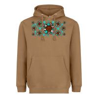 Toasted Coconut cowhide leopard sunflower gemstone Heavyweight Hoodie - JahusDesignShop